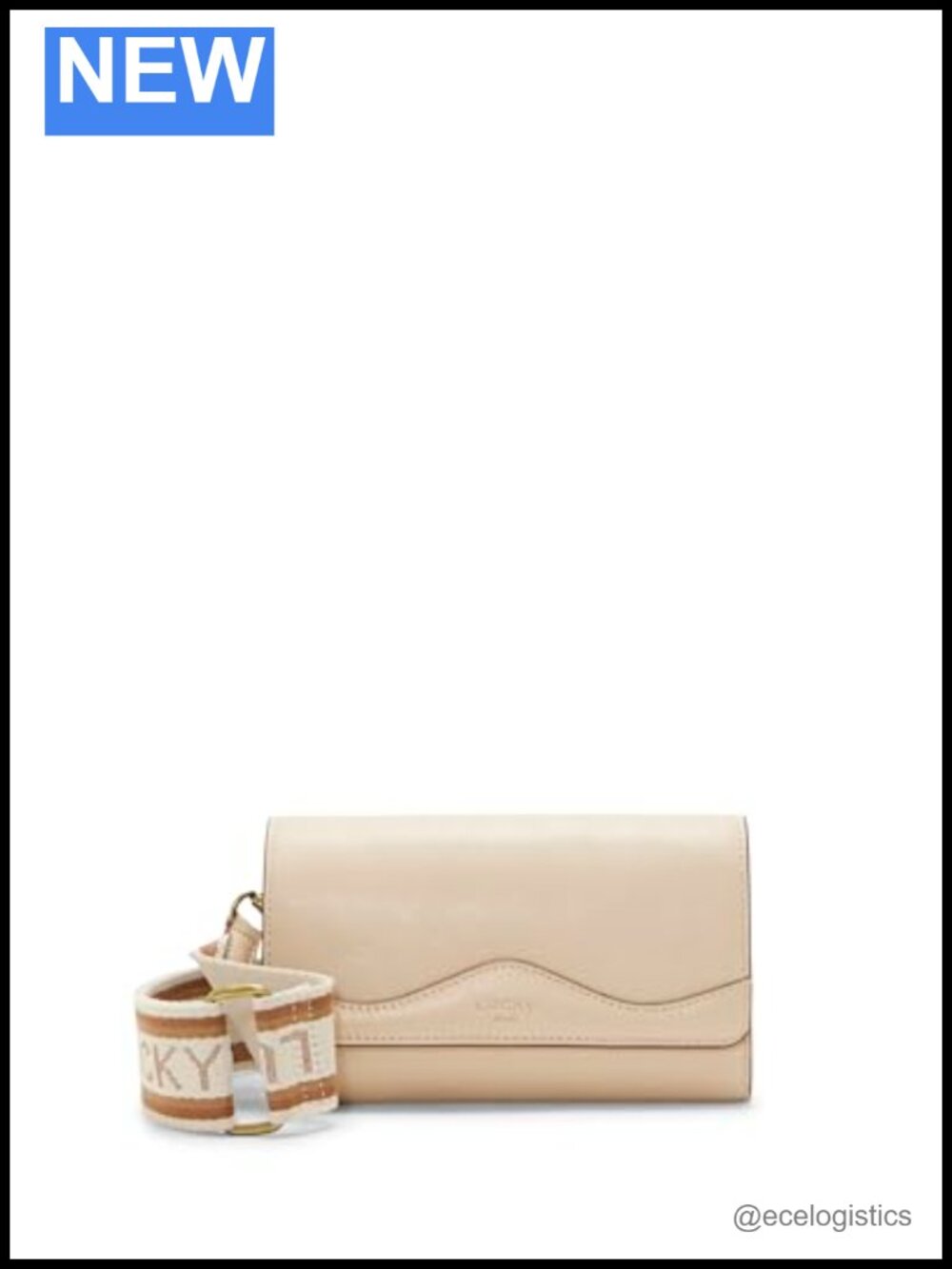 Leather Crossbody Wallet with Removable Strap Multiple Pockets